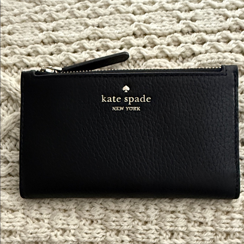 Kate Spade Black Textured Wallet